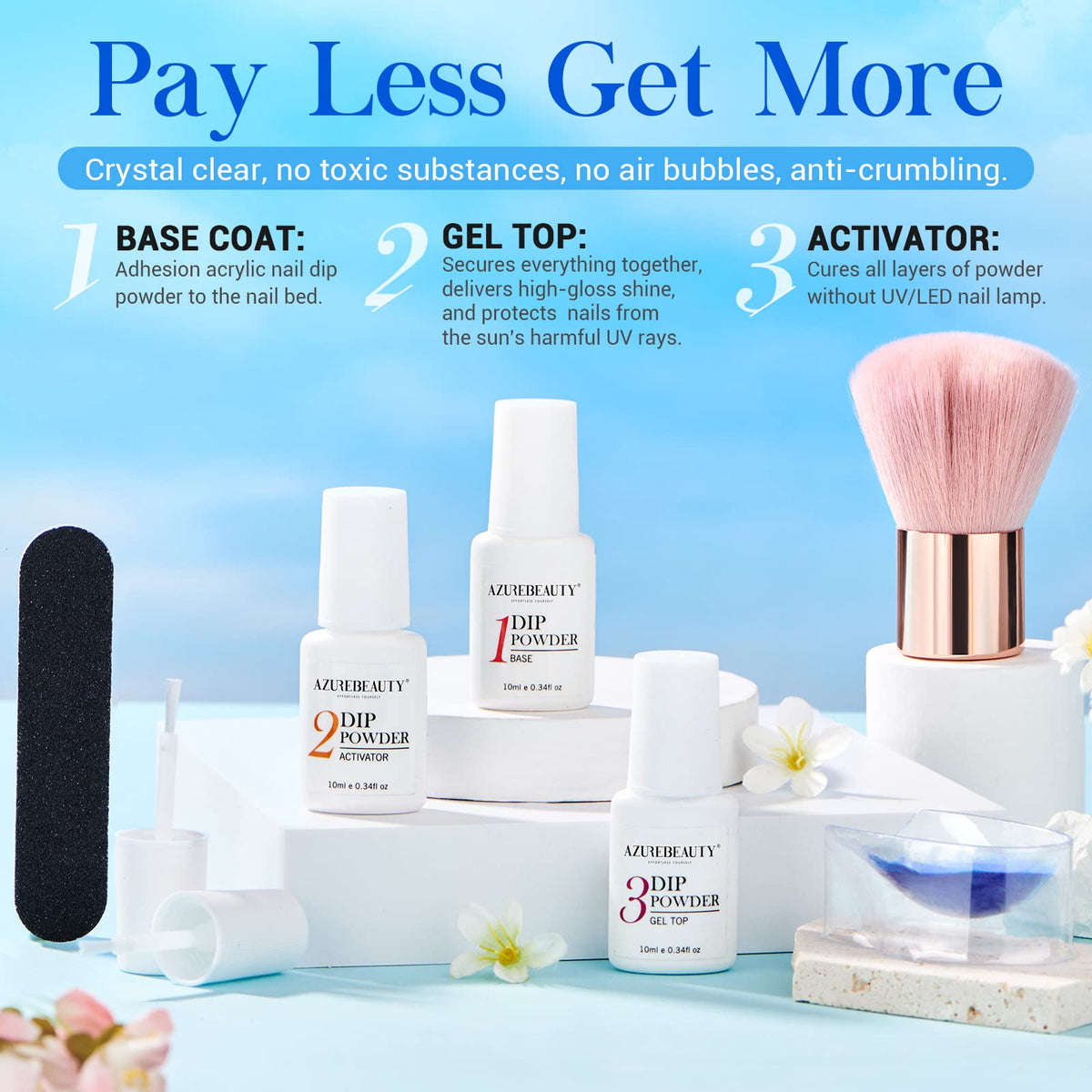 AZUREBEAUTY activator bottle for quick setting