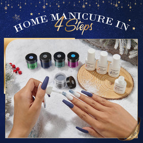 AzureBeauty all-in-one manicure kit open for easy at-home use.