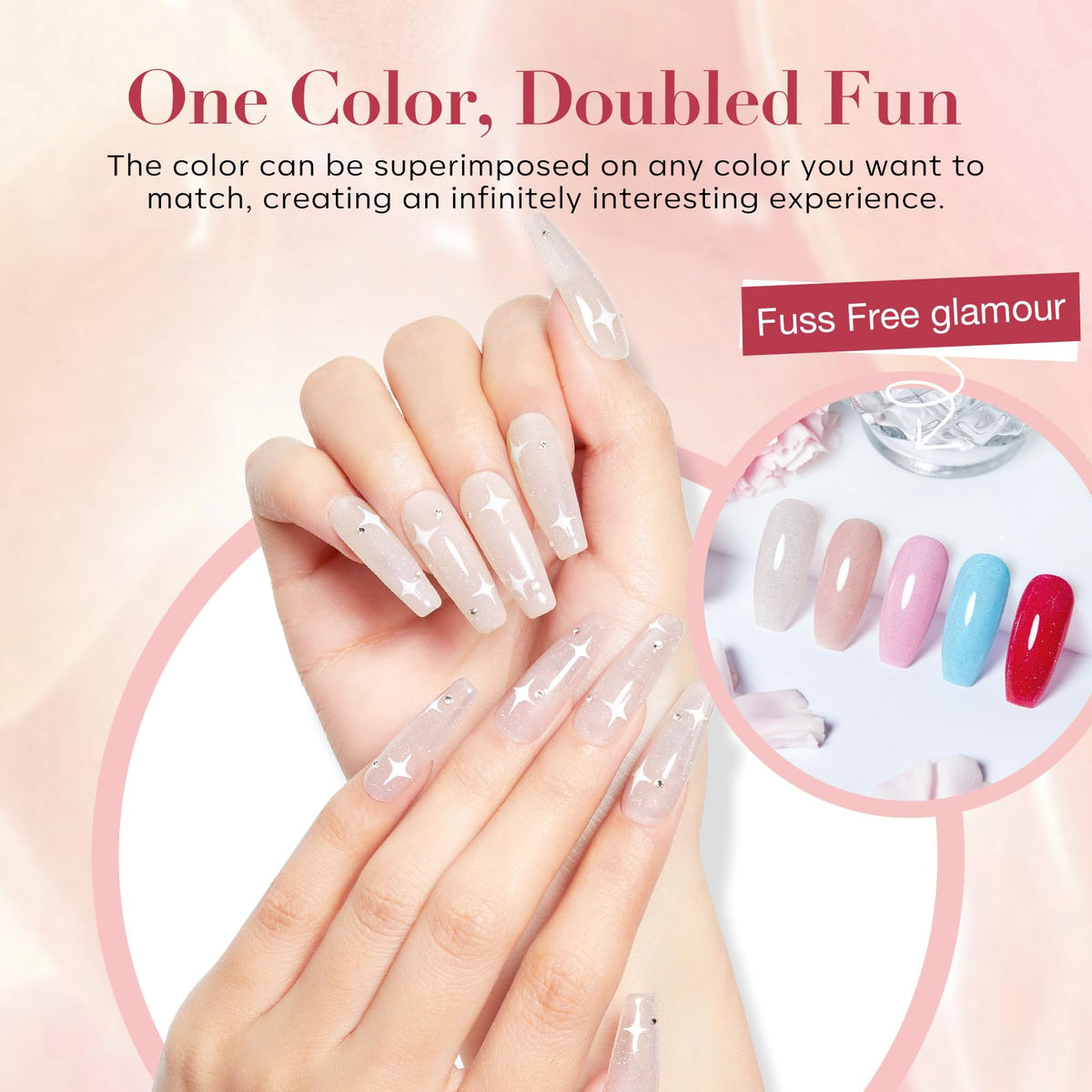 AzureBeauty base, activator, and topcoat bottles for complete dip system