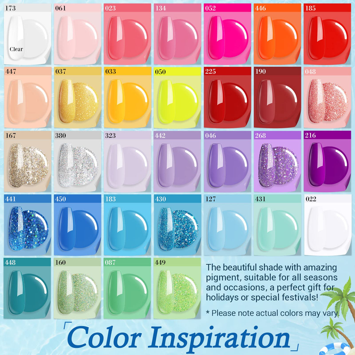 AzureBeauty base coat, activator, topcoat bottles for lamp-free curing