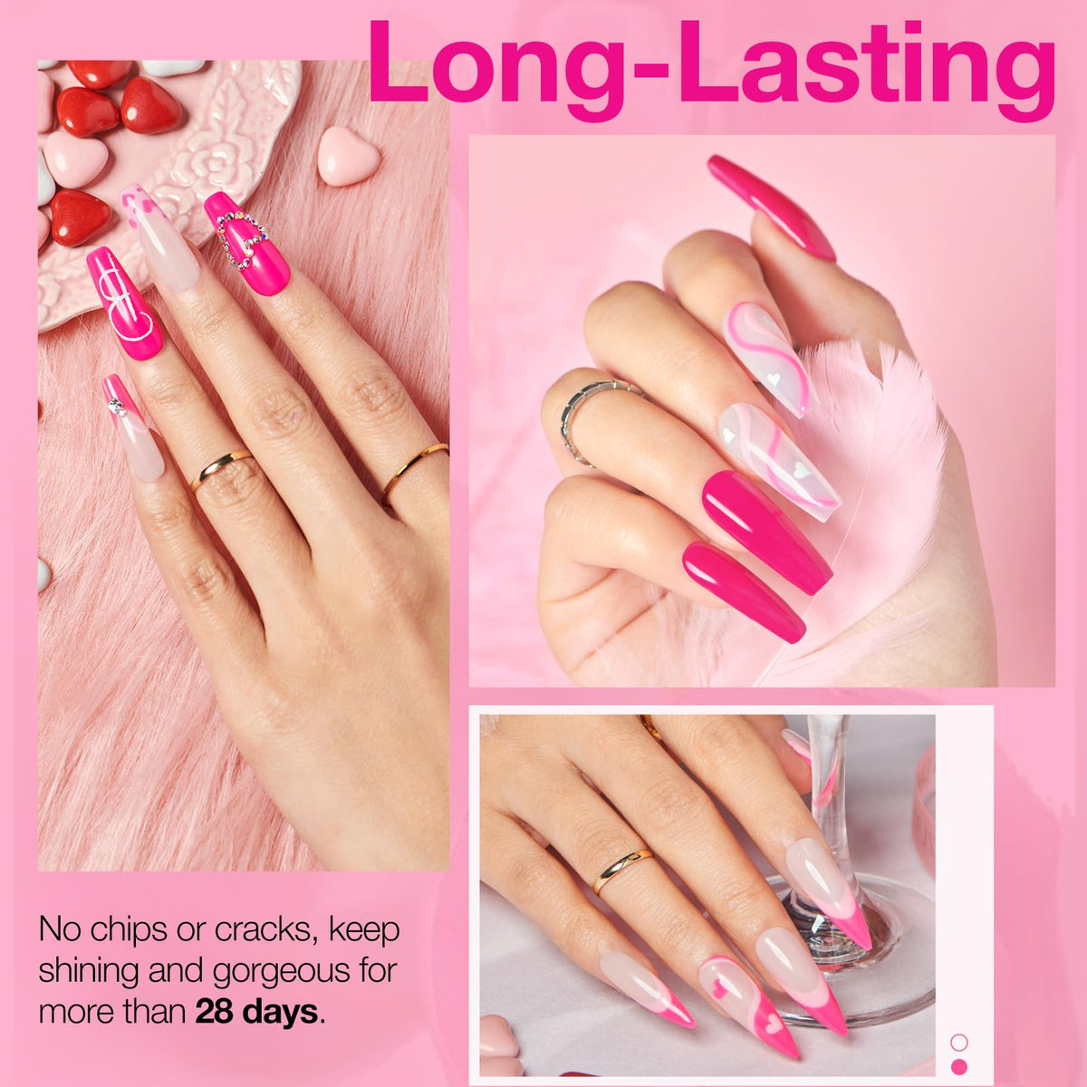 AZUREBEAUTY Base, Top Coat, and Activator bottles for durable nails