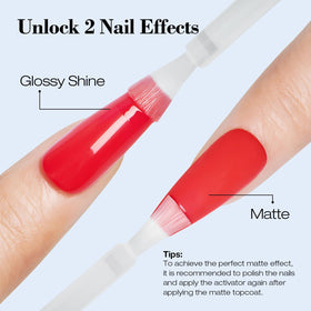 AzureBeauty Base coat bottle delivers smooth, even dipping results