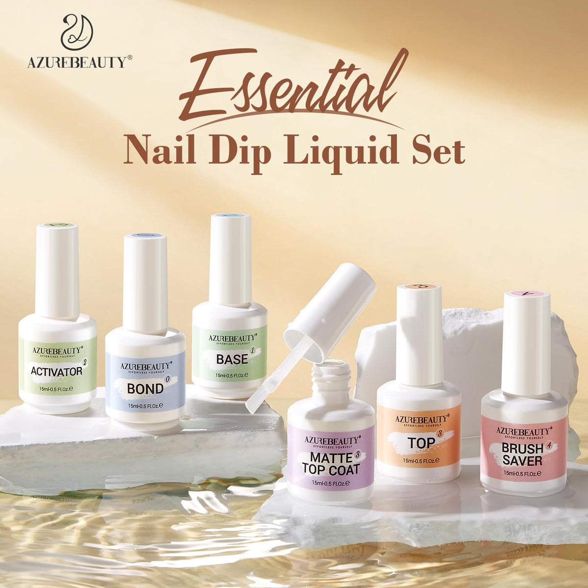 AzureBeauty Nail File included for shaping and prep