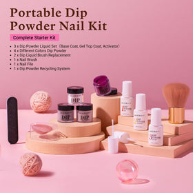 AZUREBEAUTY Hot pink dip powder for vibrant accents