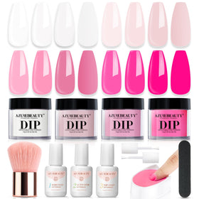 AZUREBEAUTY Dip Powder Kit with four colors for easy at-home nails