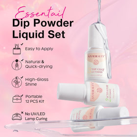 AZUREBEAUTY Light pink dip powder for subtle elegance