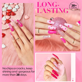 AzureBeauty matte top coat detail for chic non-glossy finish.