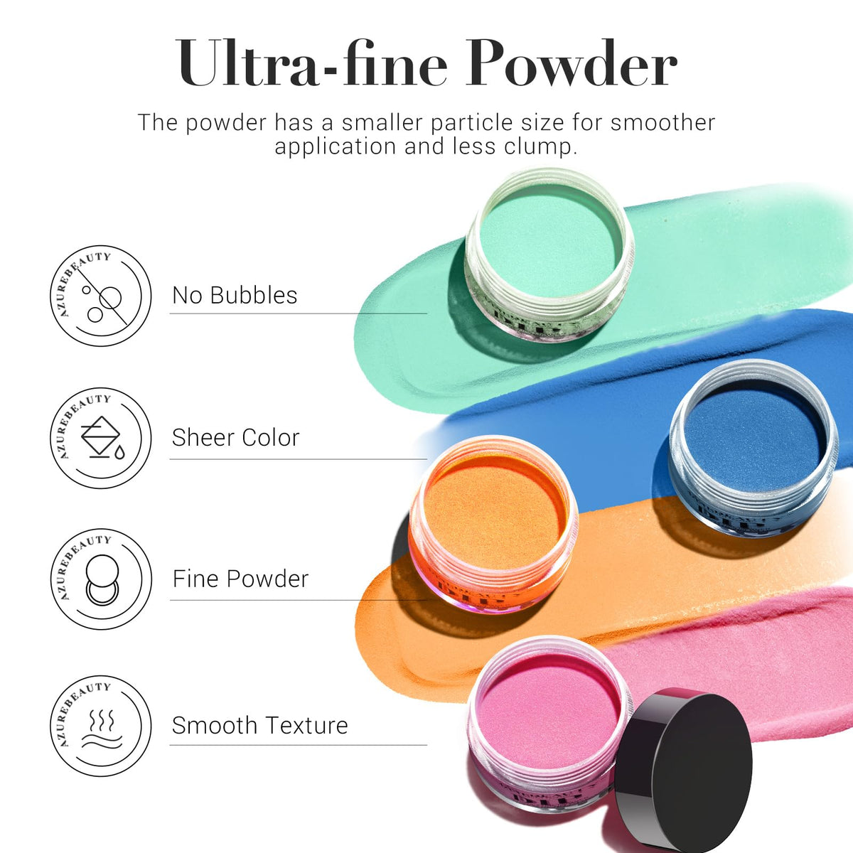 AZUREBEAUTY dip powder nail art collection enables salon-style results at home