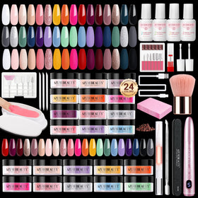 AzureBeauty dip powder nail kit with 24 colors for salon-like DIY nails