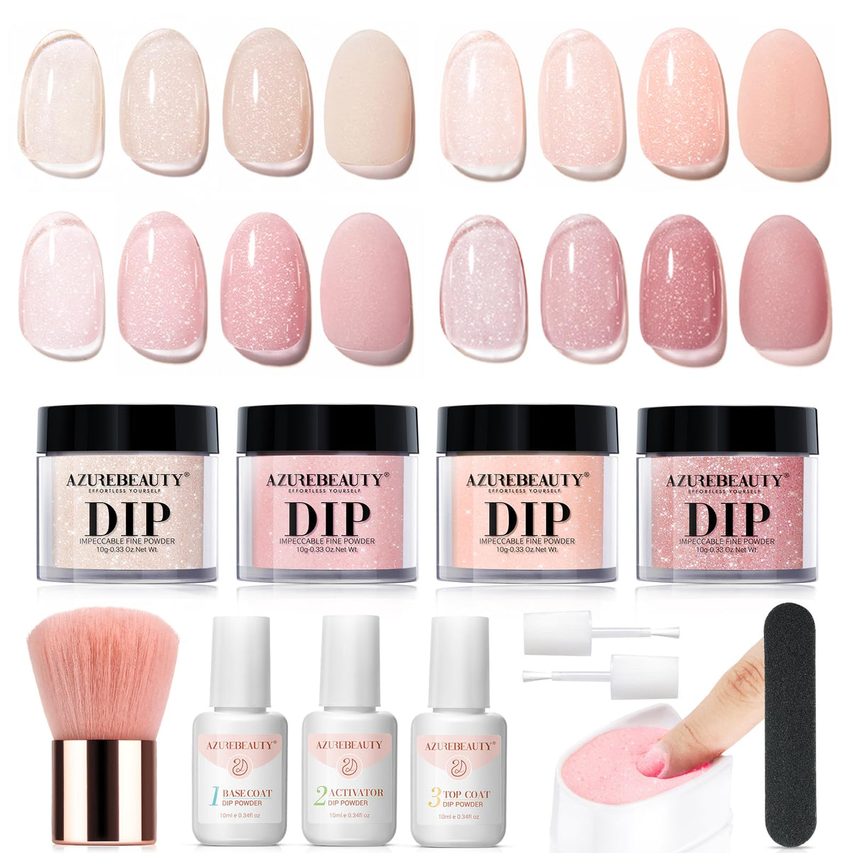 AzureBeauty gift-ready dip powder kit ideal for gifting manicure lovers