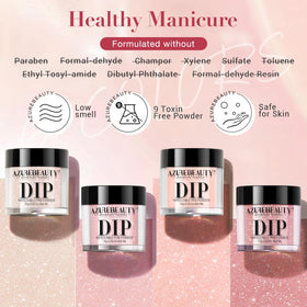AzureBeauty glossy finish on nails highlighting long-lasting shine