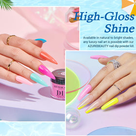 AzureBeauty nail brush and file kit for precise prep and smooth finish