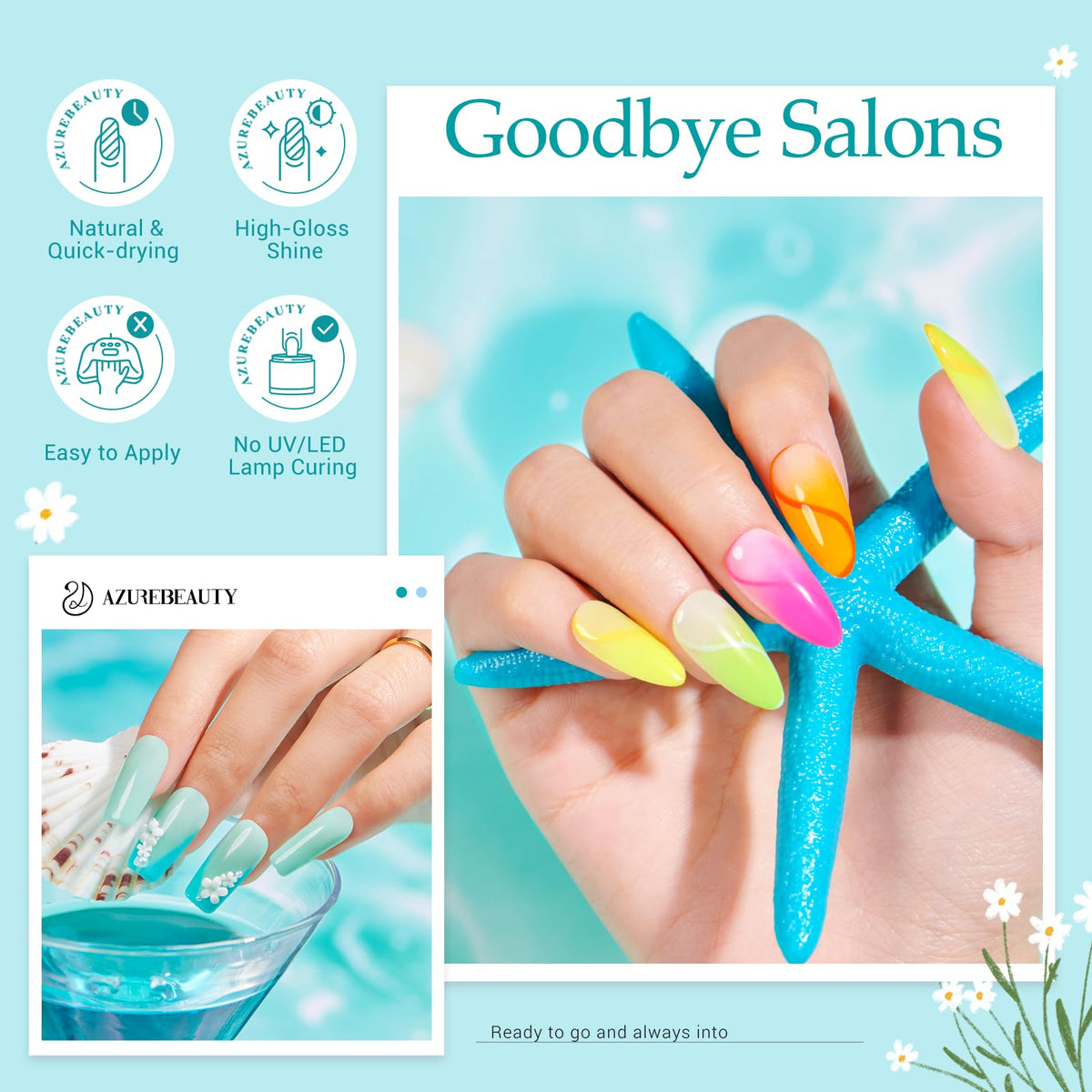 AZUREBEAUTY Nail file and buffer for prep and shaping