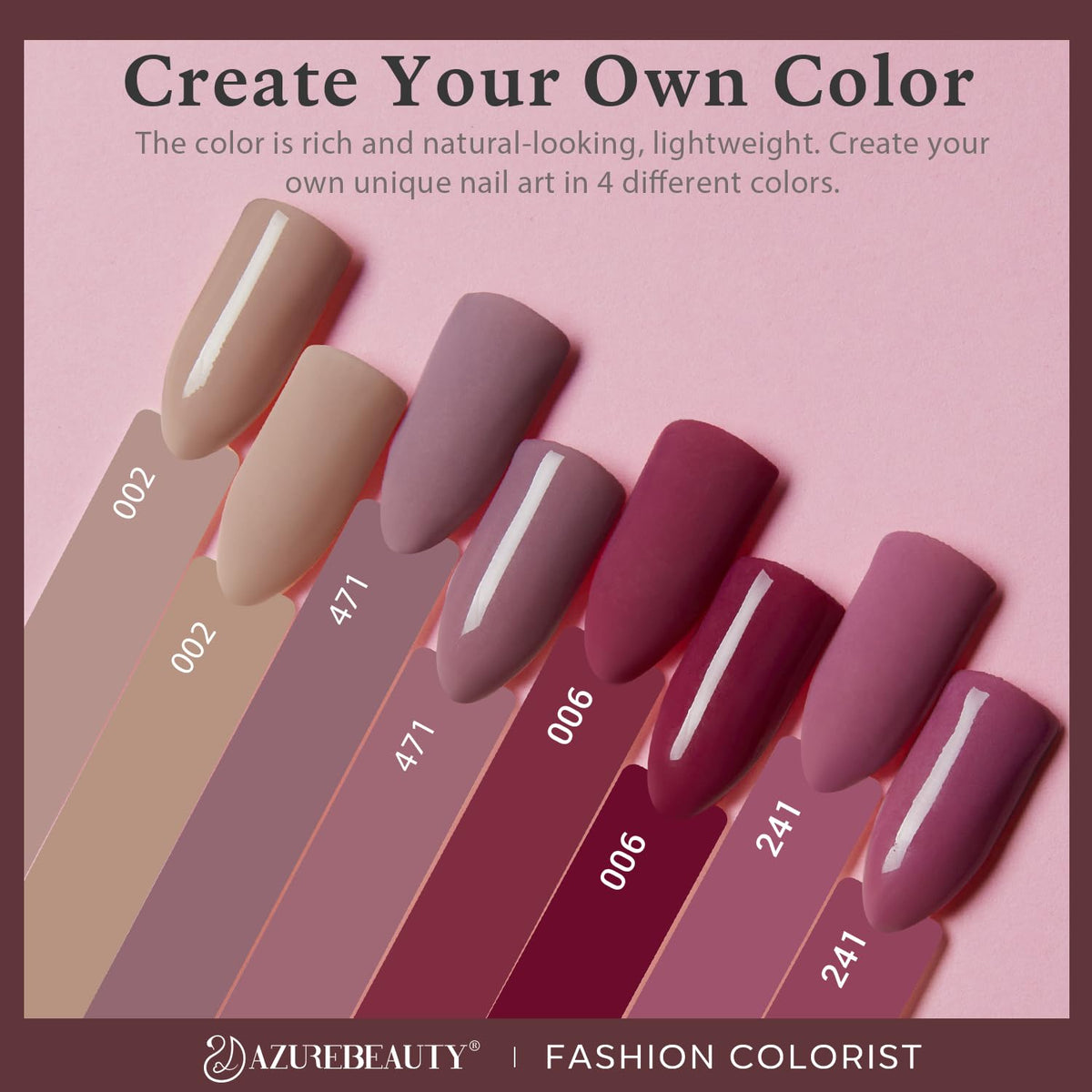 AZUREBEAUTY nail file included for shaping before dip