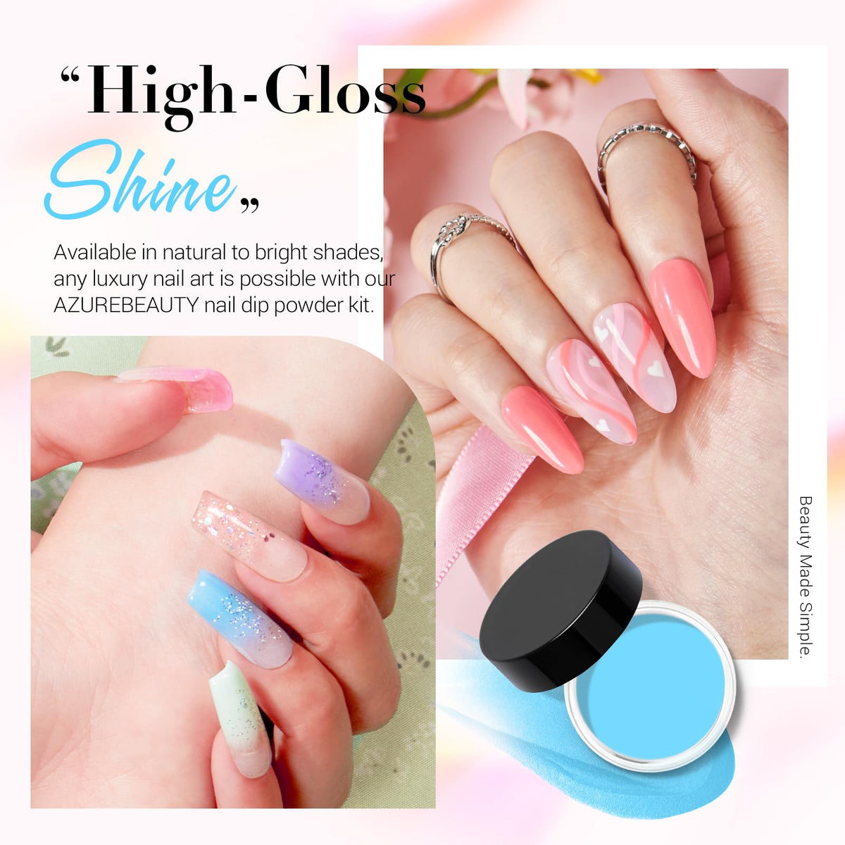 AZUREBEAUTY Portable Electric Nail Drill enables precise shaping anywhere.