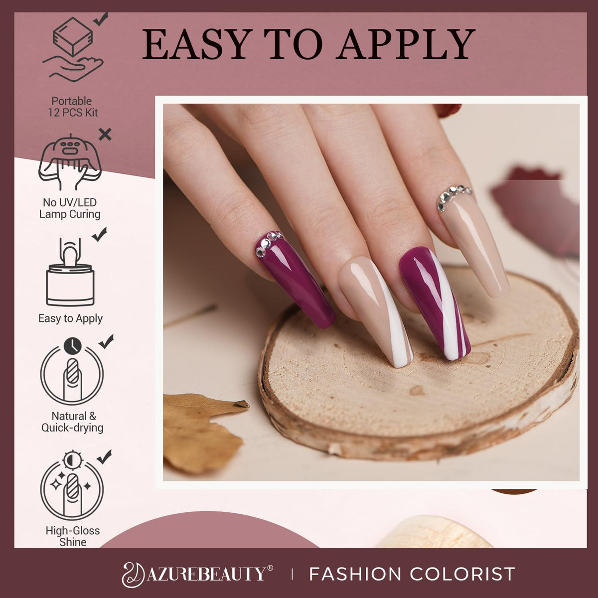 AZUREBEAUTY recycling tray and tools for an efficient at-home manicure session