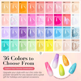 AzureBeauty spring-summer 36 colors set enables salon-quality color variety.