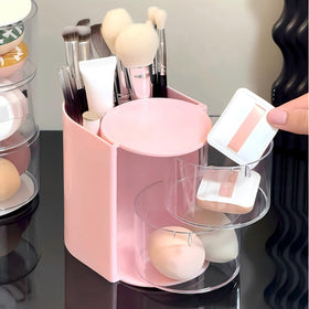 Azurphoric hair brush holder keeps brushes organized and accessible.