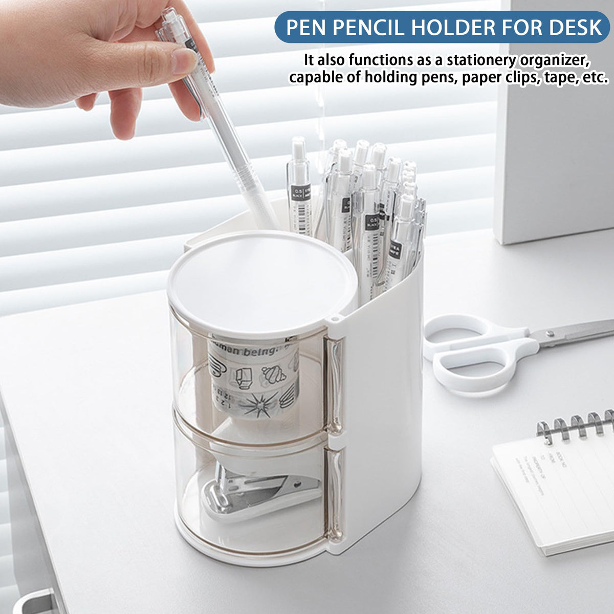 Azurphoric makeup brush holder simplifies brush selection during routines.