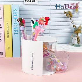 Azurphoric transparent layer box stores puffs and small items neatly.