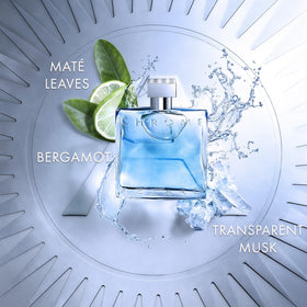 Close-up of Azzaro Chrome front label showing clean modern design