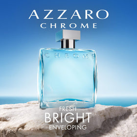 Packaging variation of Azzaro Chrome reflects luxury and Mediterranean inspiration
