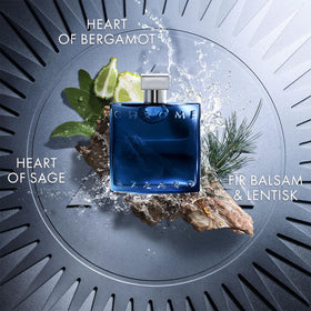 Close-up of the Azzaro Chrome Parfum cap highlighting masculine design