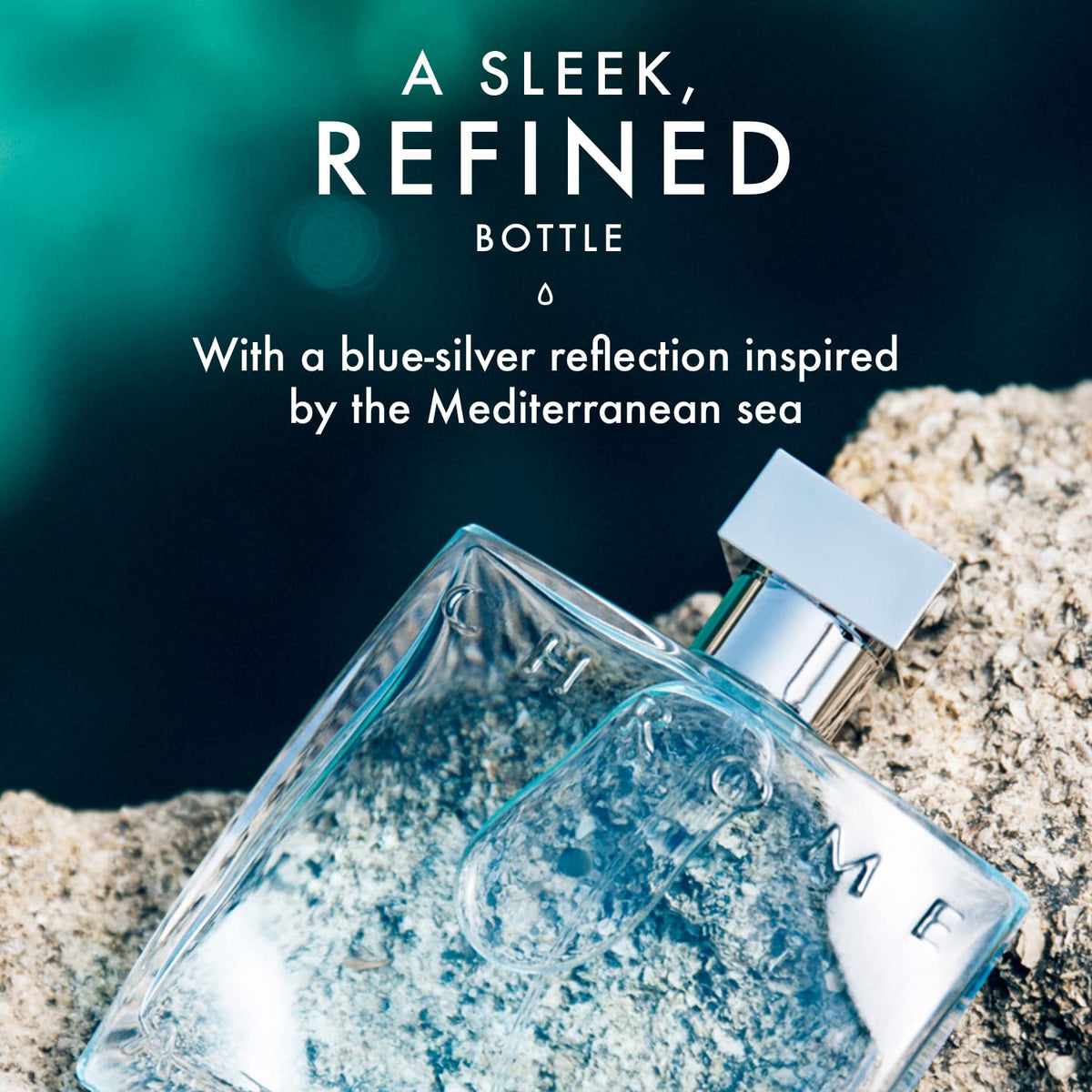 Azzaro Chrome top note citrus splash evokes refreshing daytime energy