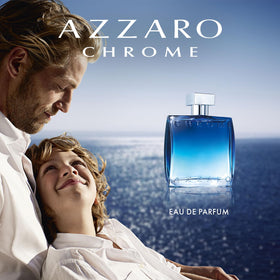 Azzaro Chrome woodsy pine base swirl evokes masculine depth and confidence.