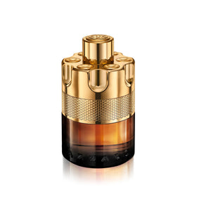 Azzaro Forever Wanted Absolu bottle closeup highlighting amber-woody character for evening wear.