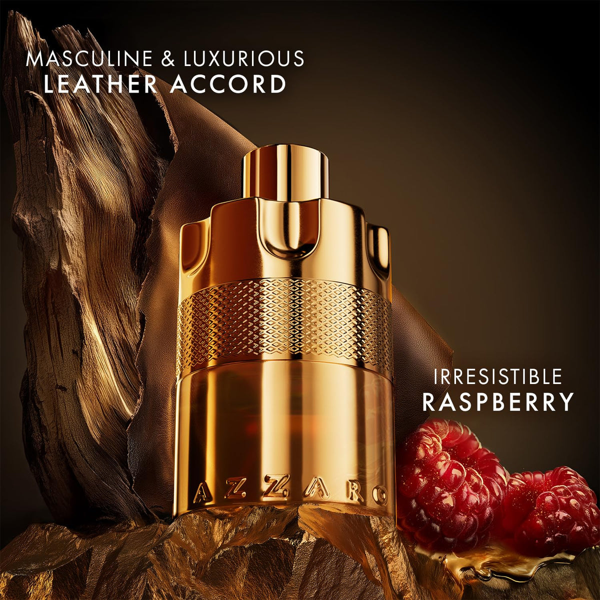 Azzaro Forever Wanted Elixir bottle side view with sleek lines for a confident scent ritual