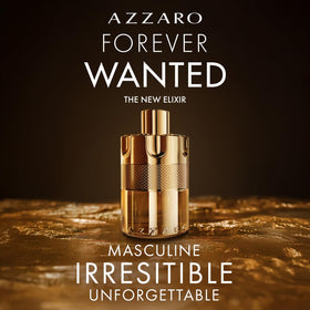 Packaging box front of Azzaro Forever Wanted Elixir showing luxury presentation.