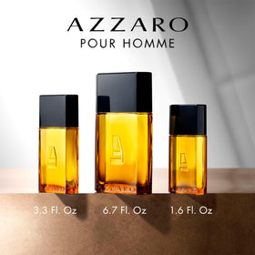 Azzaro Pour Homme outer packaging reflecting classic design and sophistication.