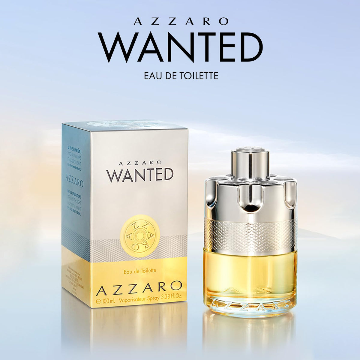 Azzaro Wanted travel size bottle is convenient for on-the-go fragrance.