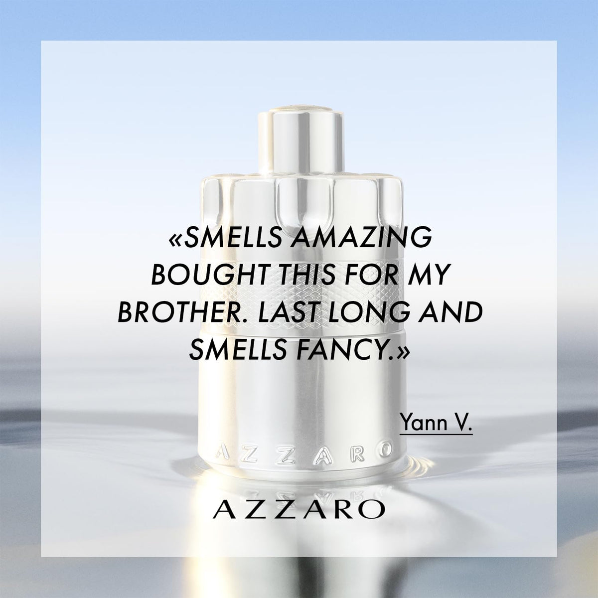 Azzaro Wanted travel-size bottle, 1.6 oz, ideal for on-the-go fragrance.