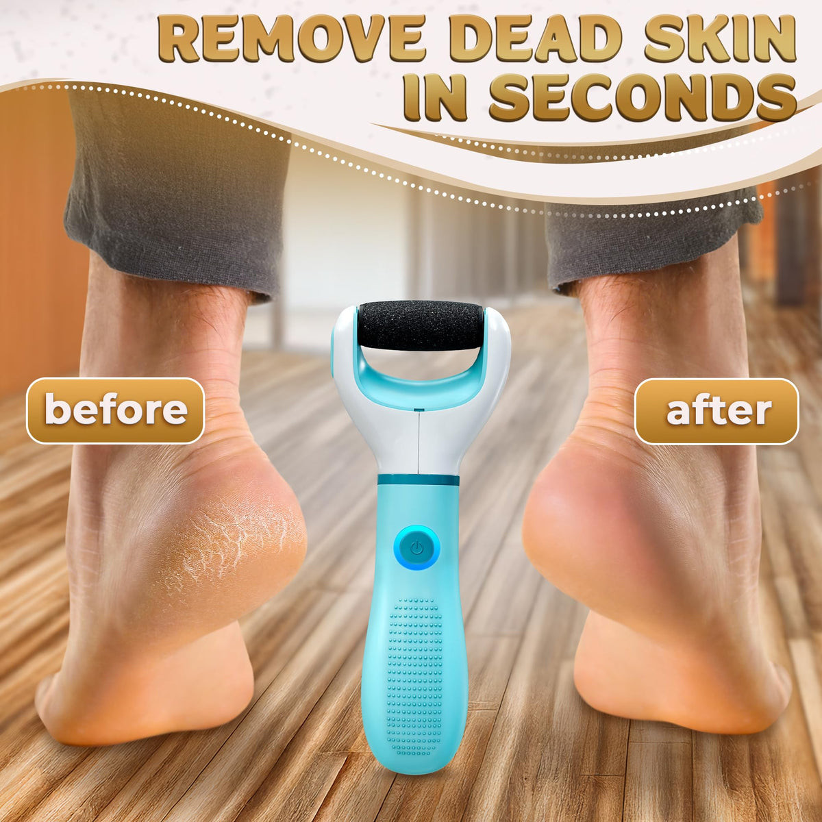 AZZORI foot sander dust cap helps keep it clean.