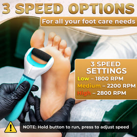 AZZORI foot sander easy-to-clean design after use.