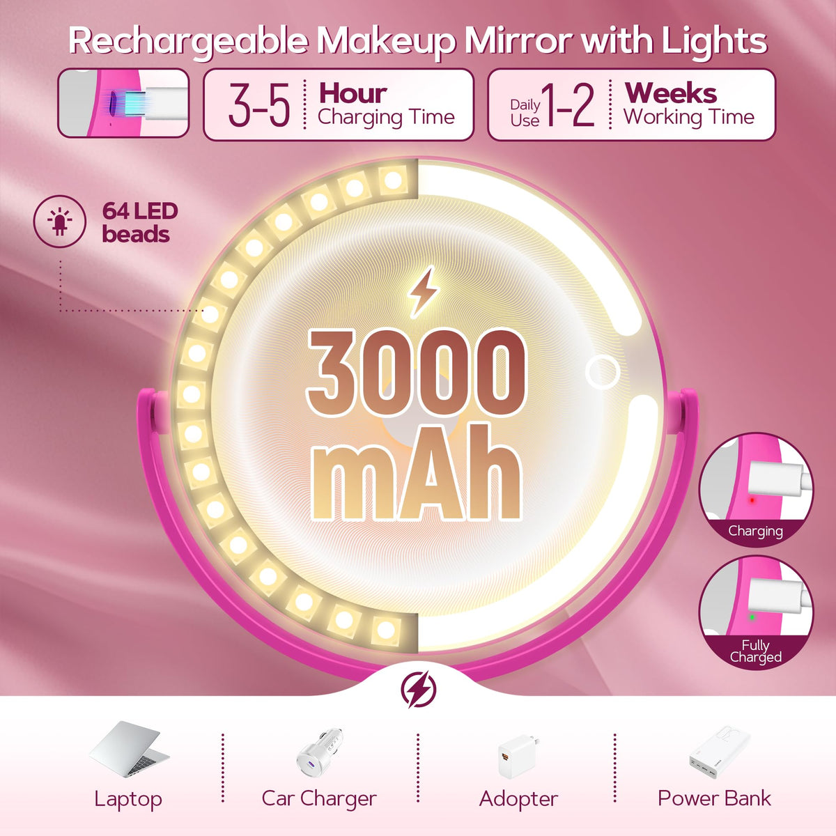 B Beauty Planet phone holder base enables hands-free tutorials while you apply makeup