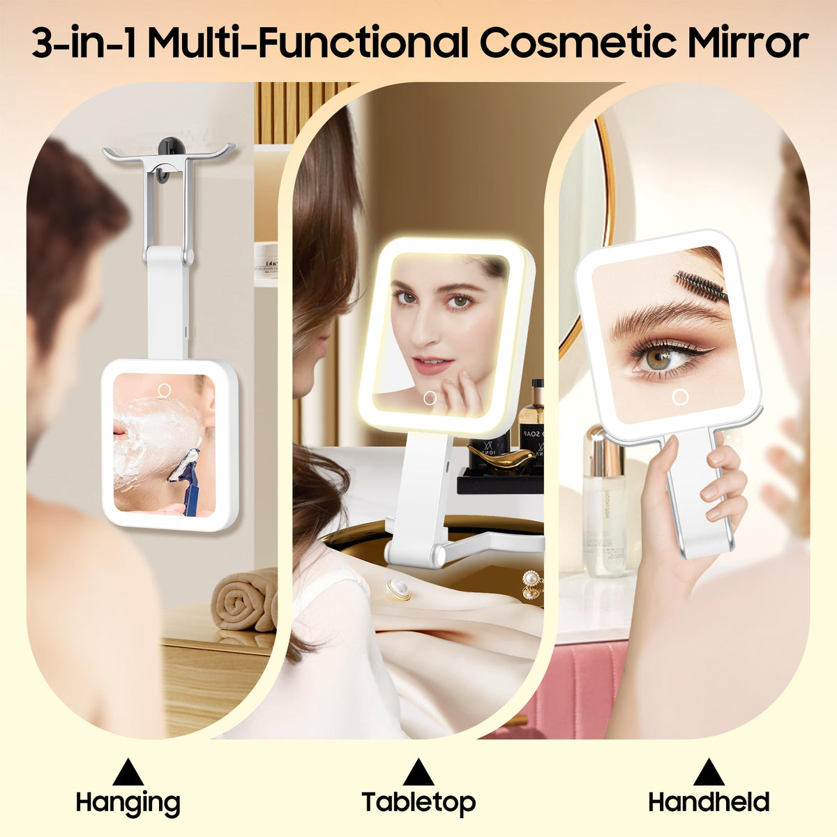 B Beauty Planet travel mirror magnifying side close-up for precise details