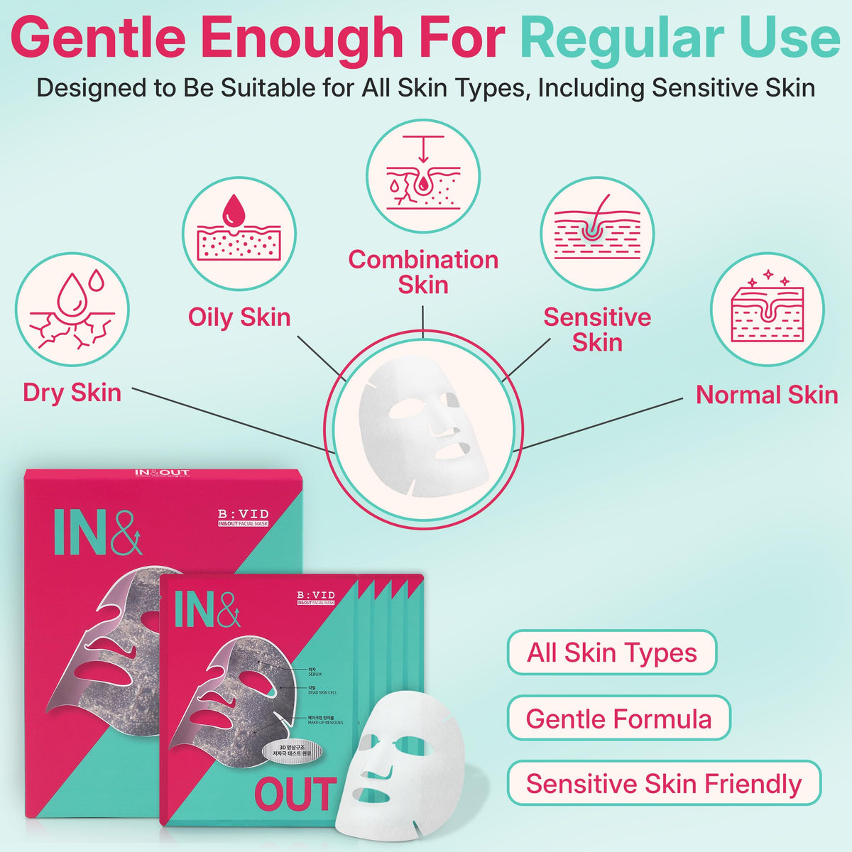B:VID easy self-care step to refresh dull or shiny areas