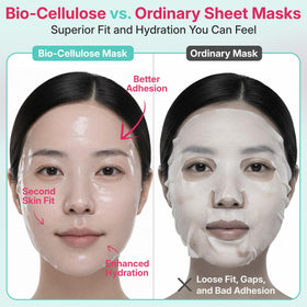 B:VID pore-care sheet mask fits weekly skincare routines