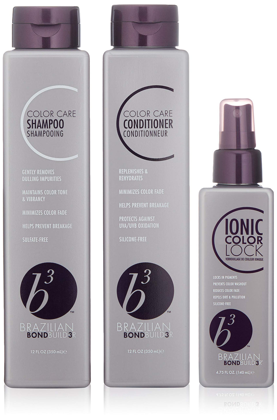 B3 Brazilian BondBuilder shampoo bottle for color maintenance during cleansing