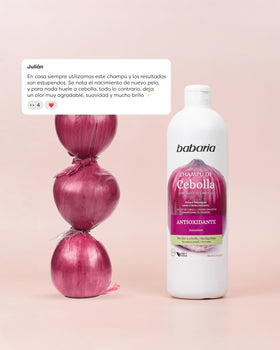 Babaria Onion Shampoo foam demonstrates gentle cleansing and anti irritant properties.