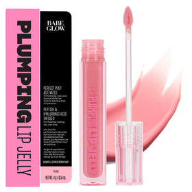 BABE ORIGINAL Glow Plumping Lip Jelly application showing tingling gloss and fullness