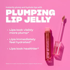 BABE ORIGINAL Glow Lip Jelly plump effect close up highlighting hydration
