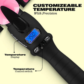 Travel-ready Babe Waves waver with dual voltage for worldwide use