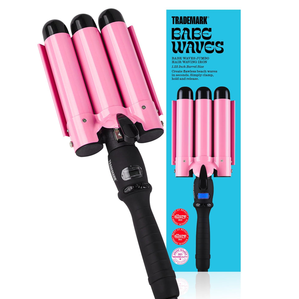 Babe Waves triple-barrel waver creates effortless beach waves with 1.25-inch barrels