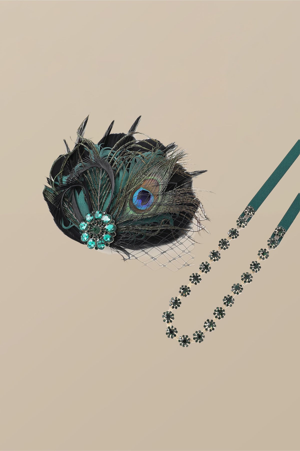 BABEYOND rhinestone feather clip adds subtle shimmer to outfits