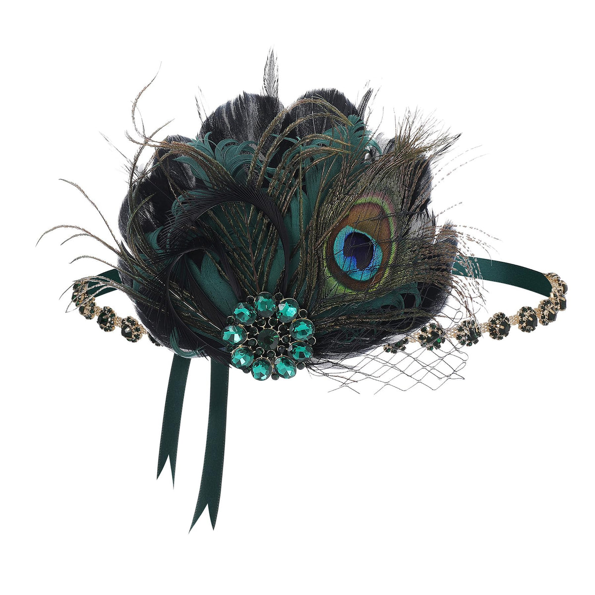 BABEYOND one-size headpiece fits most with ribbon band