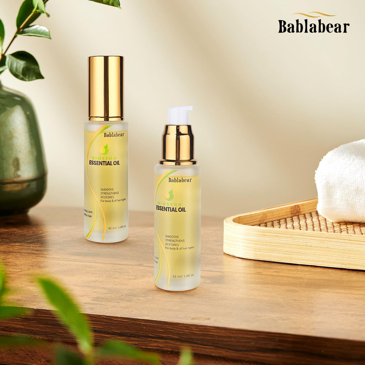 Bablabear Hair Oil packaging box conveys premium care.